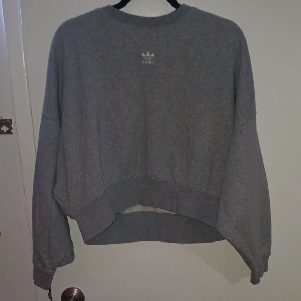 Adidas Heather Gray Crewneck Sweatshirt